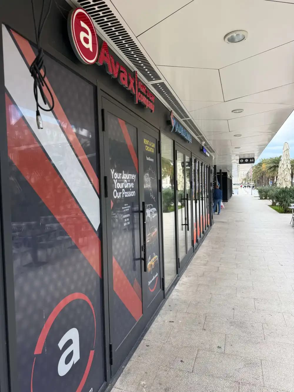 Rental car fleet in Split downtown — island-ready vehicles