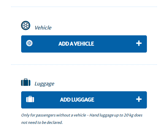 Adding a rental vehicle to Jadrolinija booking